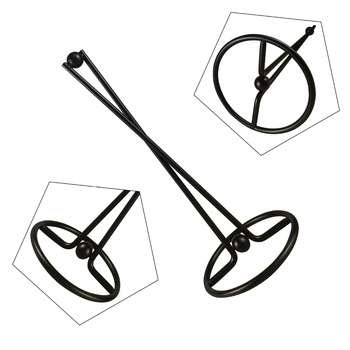 Držiak na papierové utierky, z železa, elektroplátovaný, guľatý tvar, moderný štýl