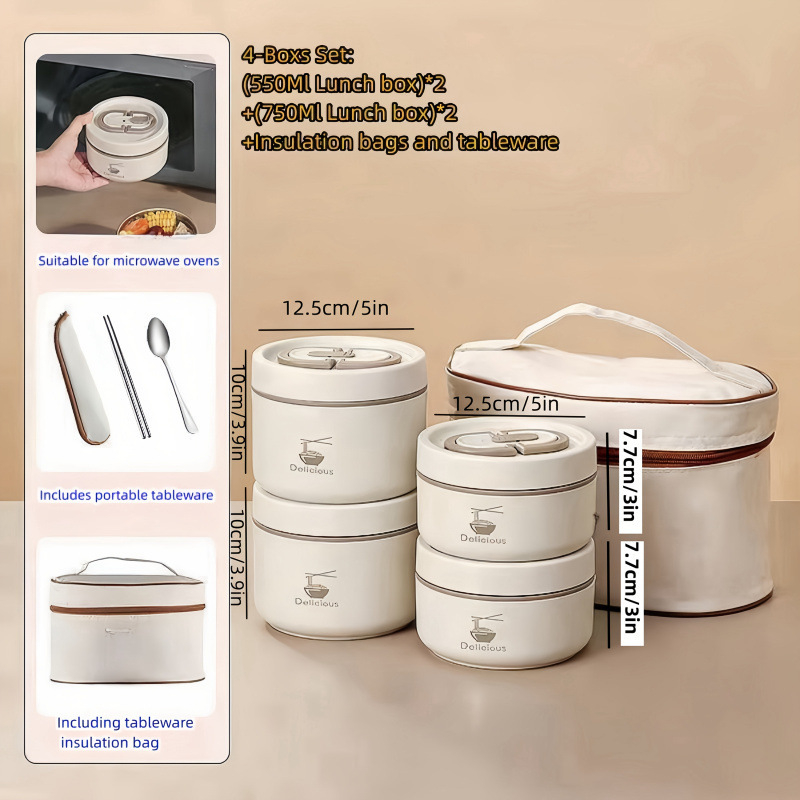 Set krabičiek na obed do kuchyne, veľká kapacita, PP materiál, model jd601100033406582xz, cezhraničná výhradná dodávka