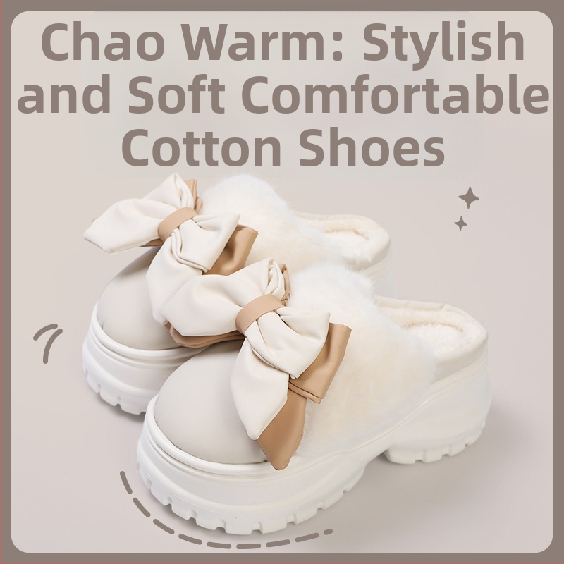 Naise mikrofiberist puuvillased sussid kunstliku karvase vooderduga, EVA talla, 6–8 cm konts, paks talla talveks siseruumides ja väljas kandmiseks.