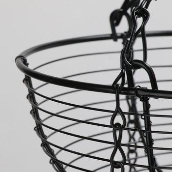 Καλάθι φρούτων από σφυρήλατο σίδηρο σε ευρωπαϊκό στυλ, τριών επιπέδων αποσπώμενο, για οικιακή χρήση (Κατηγορία: Καλάθι φρούτων; Μάρκα: Victory comes.; Στυλ: Απλό; Μοτίβο: Μονόχρωμο)