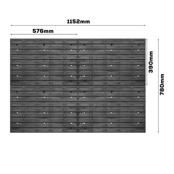 Panel dierovaná doska na náradie – 68 dielov, PP plast, model HT33274, VCAN