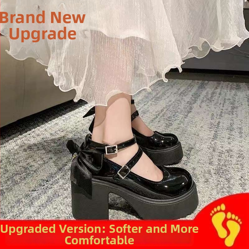 Mary Jane vjenčane cipele za mladenku, retro stil, visoke potpetice iznad 8 cm, PU gornji dio, gumeni potplat, kopča s jednim remenom
