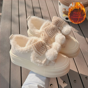 Dámske slip-on tenisky s vrchným dielom z umelej kože, gumová podrážka, teplá bavlnená vložka, nízky členok