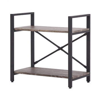Industrijski željezni regal za pohranu, podni stalak, dvostruki nivo, višenamjenski, za kuhinju, spavaću sobu i dnevni boravak