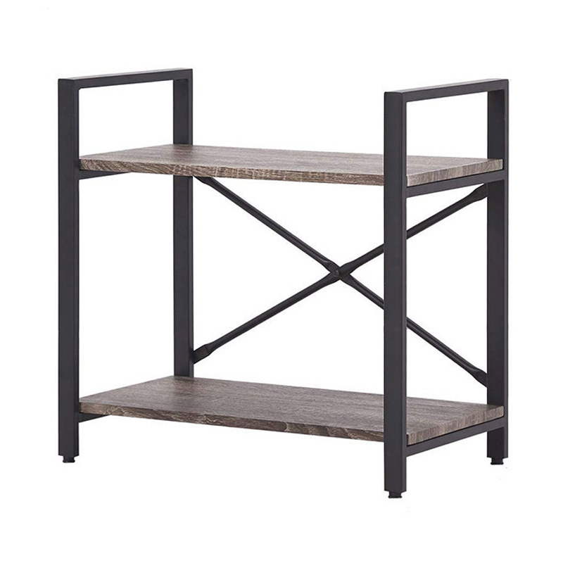 Industrijski željezni regal za pohranu, podni stalak, dvostruki nivo, višenamjenski, za kuhinju, spavaću sobu i dnevni boravak