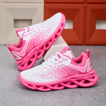 Női sétacipő hálós felsőrésszel, kerek orr, elülső fűzőzárás, alacsony sarok 1–3 cm