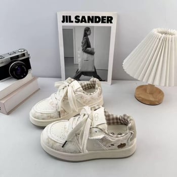 Női minimalist cipő kerek orrú, mű PU felsőrész, gumi talp, fűzővel, középmagas sarok 3–5 cm