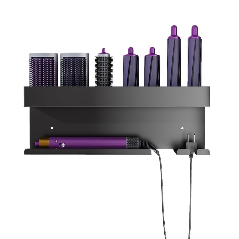Nástenný držiak na Dyson kulmovací prút a sušičku – hliníková zliatina, model 0401, nosnosť 15 kg, značka Jinfeng, povrchová úprava striekaná farba