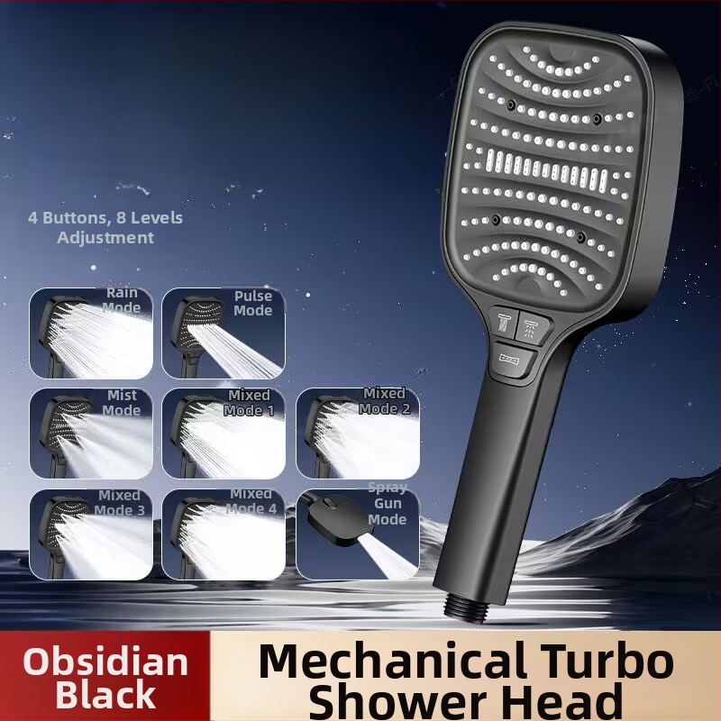 Sada sprchovej hlavy – Sprej, Masáž a Dážď; Materiál ABS; Štvorec tvar; Samoinštalácia