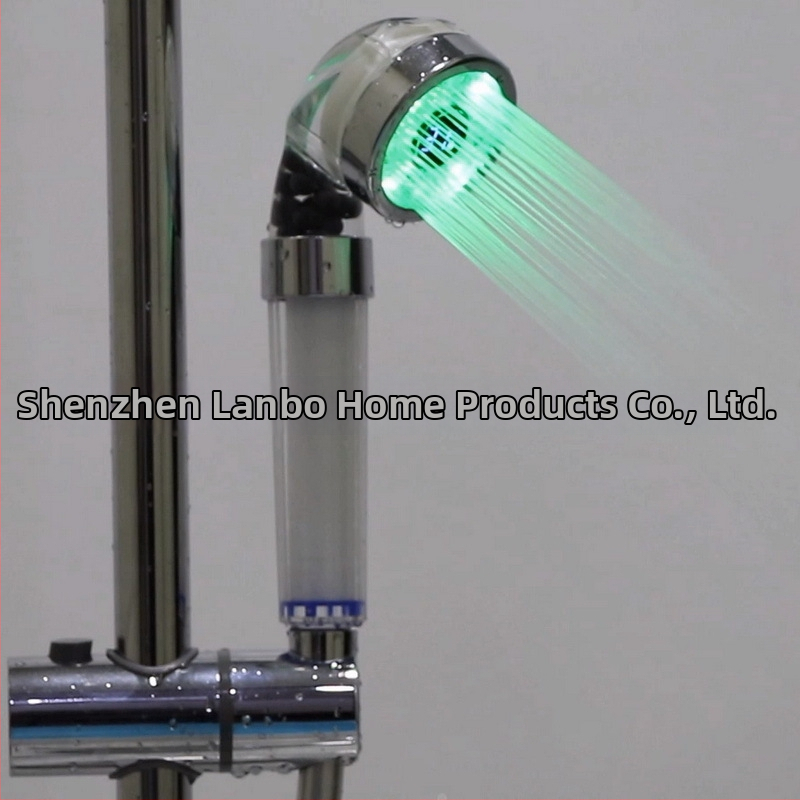 Käsihoidja dušš temperatuuri ekraaniga, PP puuvillafiltriga, rõhu regulaator, digitaalne temperatuuri juhtimine, mudel 8008-S23-3