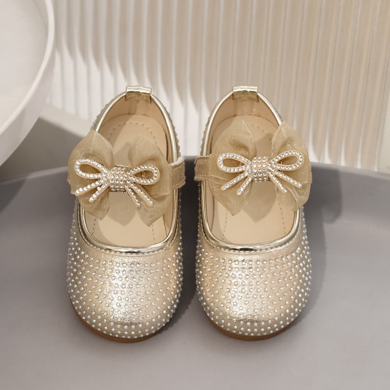 Detské topánky pre dievčatá – textilný vršok, PU podšívka a stielka, TPR podrážka, zapínanie na suchý zips, pre vek 1–3 roky, štýl princezny