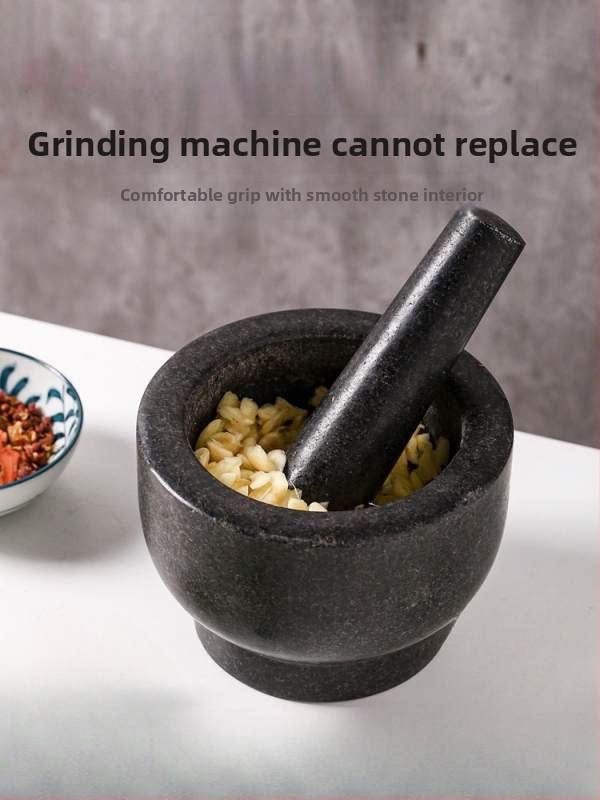 Cesnakový hmoždíř a pestík, ručne tradičné multifunkčné brúsenie na cesnak a bylinky