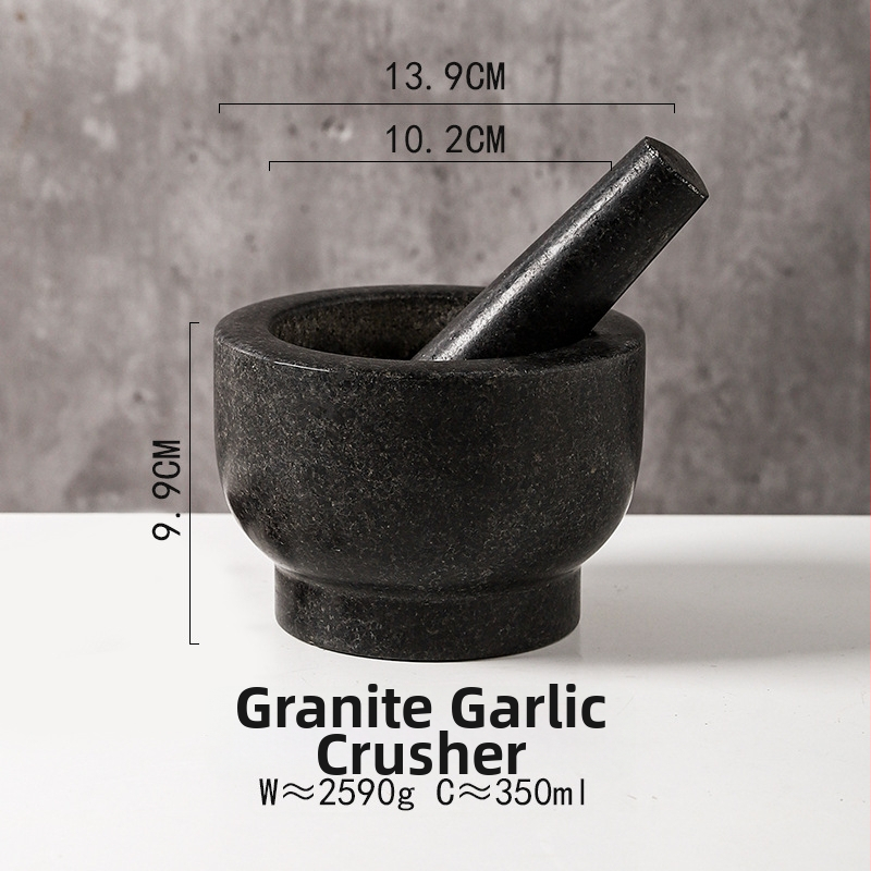 Cesnakový hmoždíř a pestík, ručne tradičné multifunkčné brúsenie na cesnak a bylinky