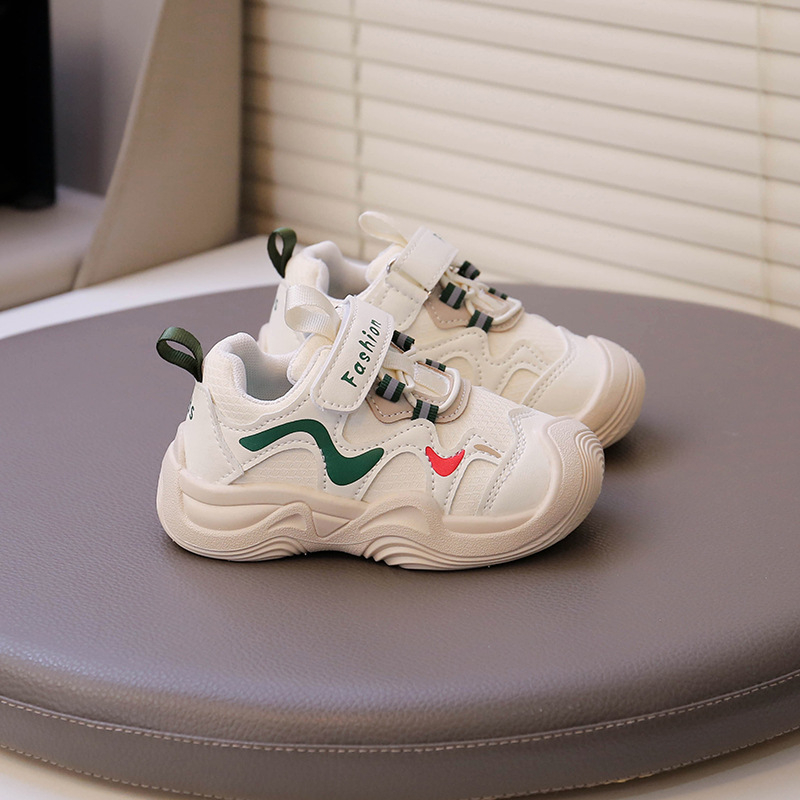 Unisex dječje tenisice za proljeće i jesen, gornji dio od umjetne kože, gumena potplata, lagana konstrukcija i Velcro zatvarač.