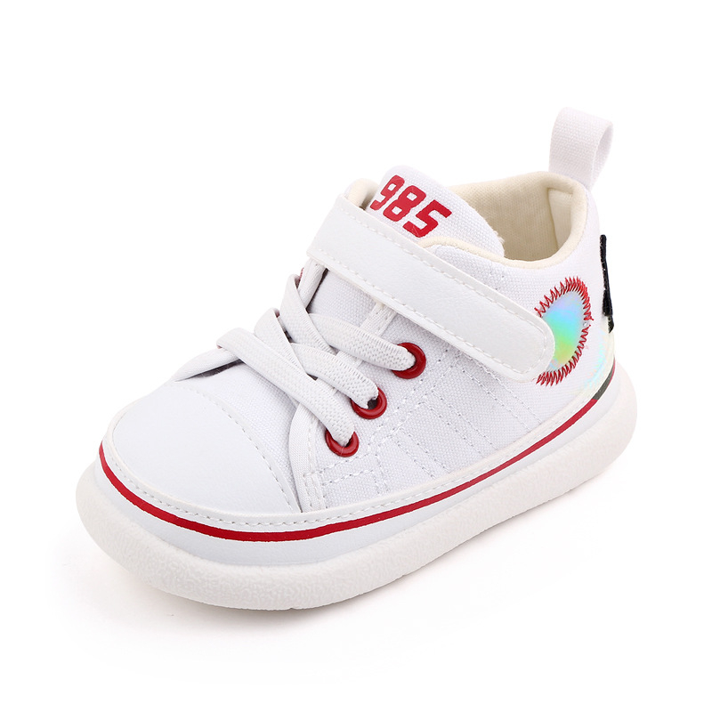 Pantofi pentru copii din pânză – talpă moale, antiderapante, închidere Velcro, 12–36 luni