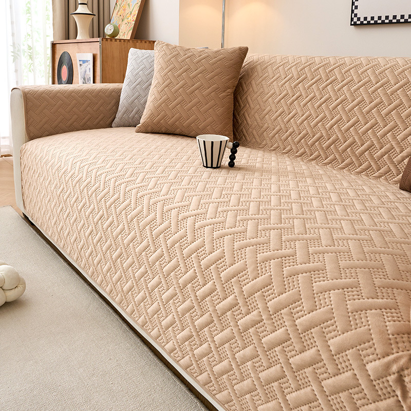 Jastučić za kauč s prugastim uzorkom od flanel materijala, minimalističkog stila, pogodan za kutnu sofu