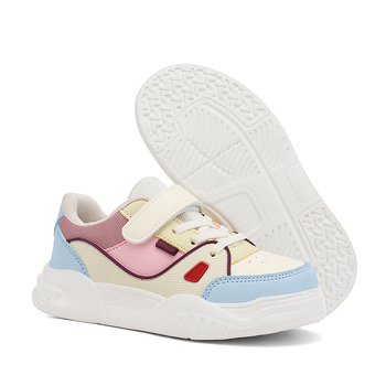 Унисекс ежедневни спортни обувки с нисък връх, лепенка за закопчаване, райета, дишаща EVA стелка, горна част от имитационни супер влакна