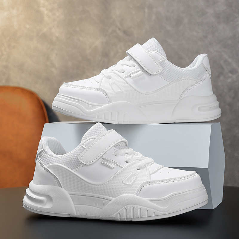 Унисекс ежедневни спортни обувки с нисък връх, лепенка за закопчаване, райета, дишаща EVA стелка, горна част от имитационни супер влакна