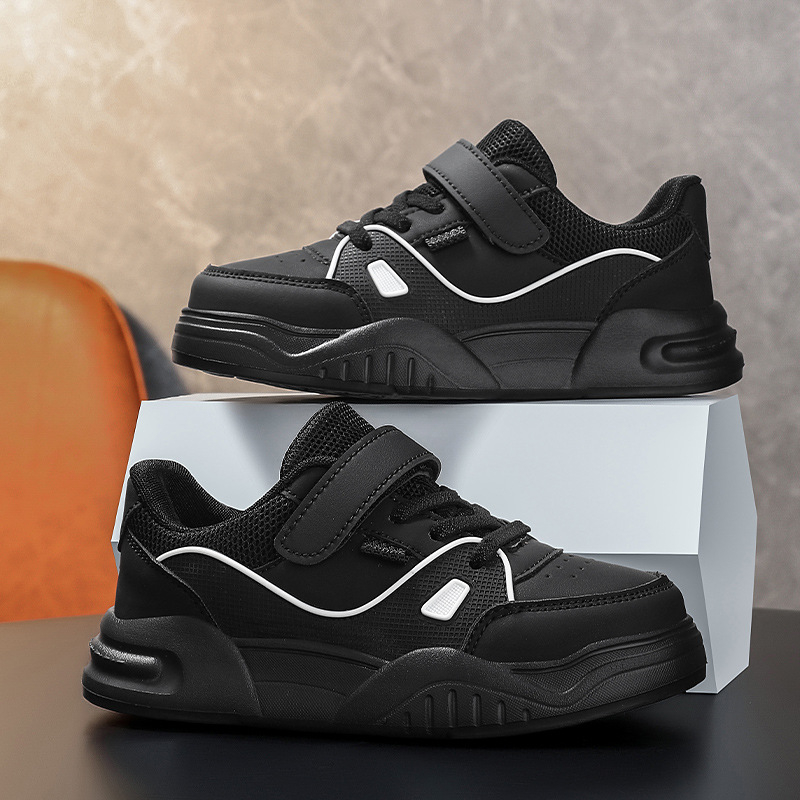 Унисекс ежедневни спортни обувки с нисък връх, лепенка за закопчаване, райета, дишаща EVA стелка, горна част от имитационни супер влакна