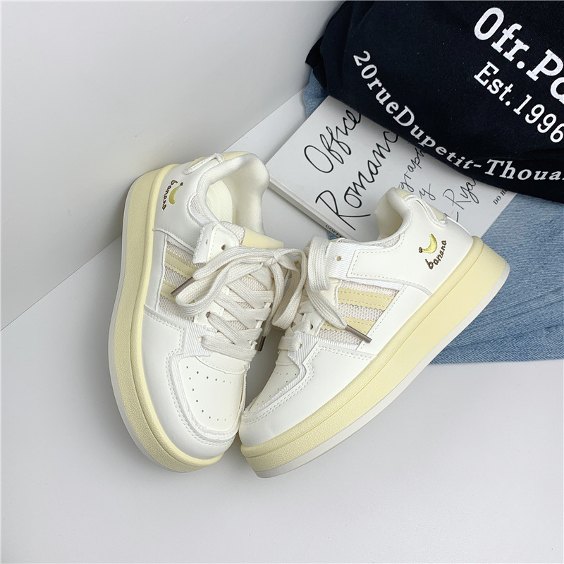 Moteriški kasdieniniai platininiai bateliai su žemu viršumi, PU viršus, kvėpuojanti tinklo vidinė danga, raišteliai, injekcinė formuojama padas