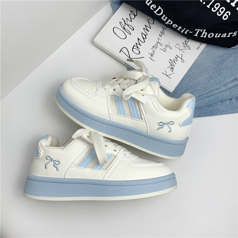 Moteriški kasdieniniai platininiai bateliai su žemu viršumi, PU viršus, kvėpuojanti tinklo vidinė danga, raišteliai, injekcinė formuojama padas