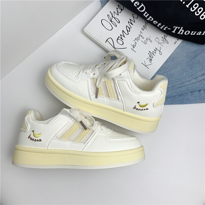 Moteriški kasdieniniai platininiai bateliai su žemu viršumi, PU viršus, kvėpuojanti tinklo vidinė danga, raišteliai, injekcinė formuojama padas