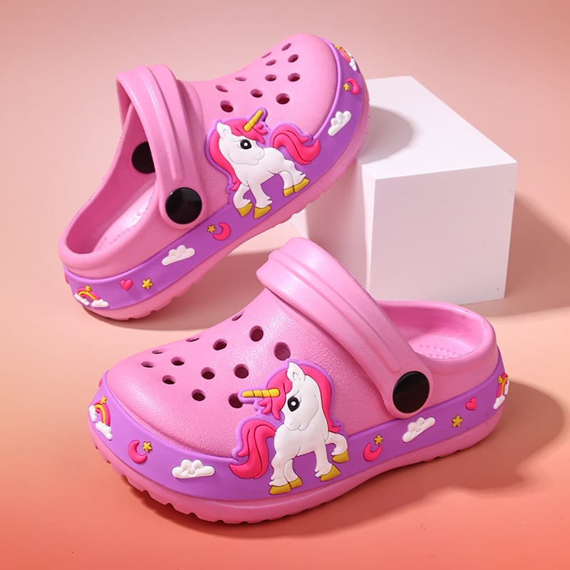 Detské sandále Crocs štýlu, EVA horná časť, unisex, pre vek 4–12 rokov, bez podšívky, jar 2025 vydanie