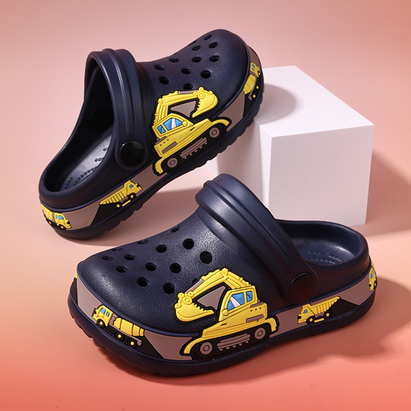 Detské sandále Crocs štýlu, EVA horná časť, unisex, pre vek 4–12 rokov, bez podšívky, jar 2025 vydanie