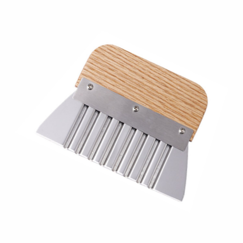 Nôž na cesto s drevenou rúčkou, škrabka na múku z 430 ocele, tlač loga, možnosť prispôsobenia