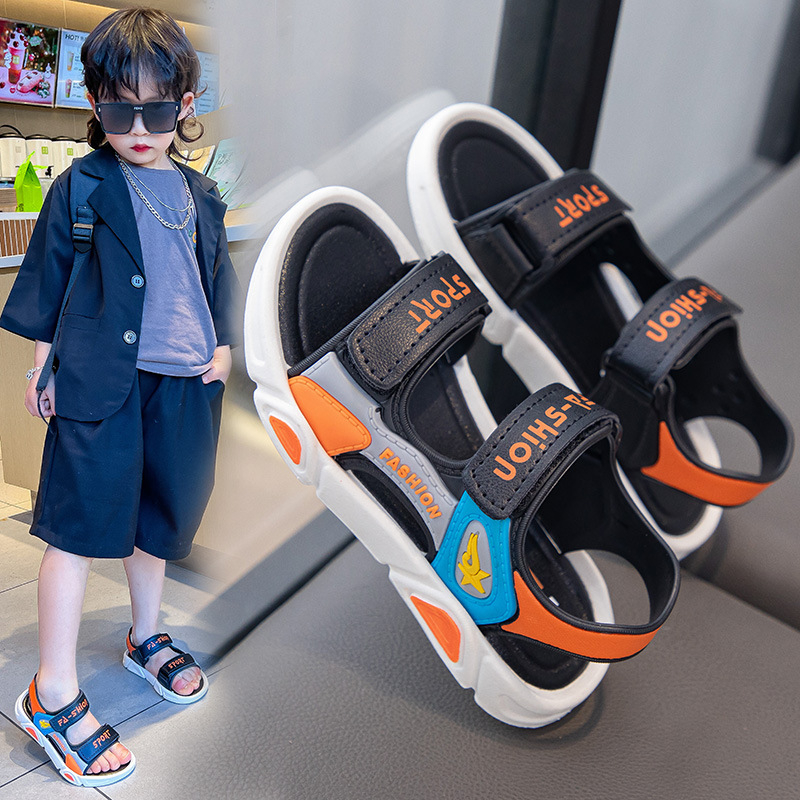 Lányoknak nyári Velcro papucs, hercegnő stílus, puha PVC talp, PVC felsőrész, kerek orr