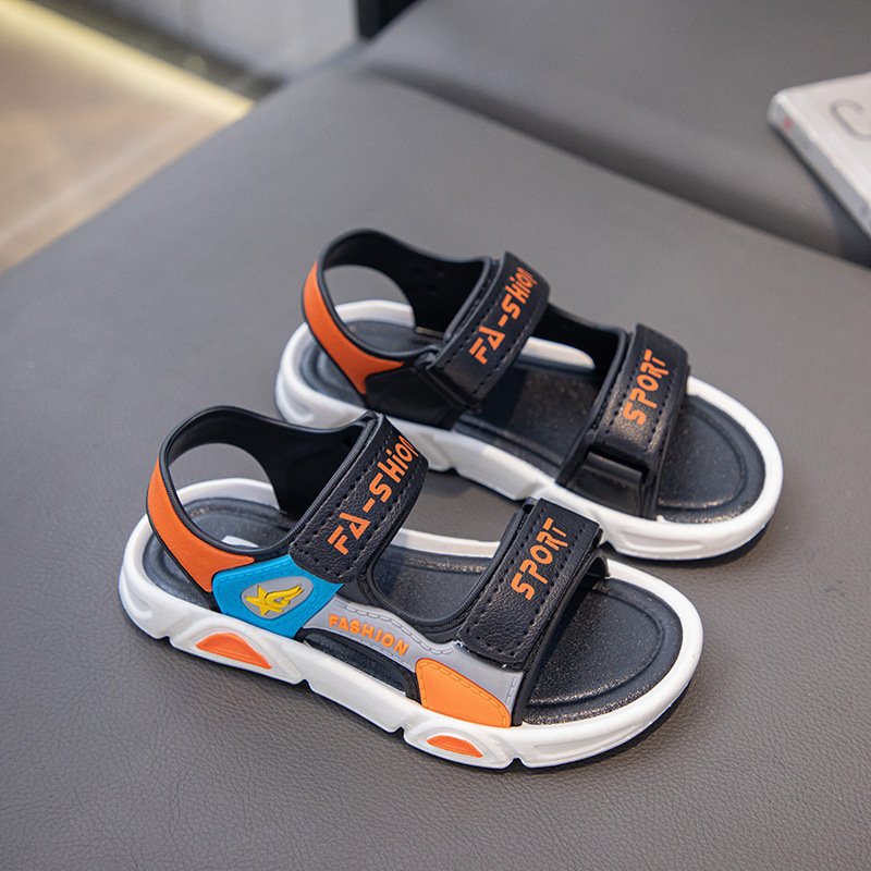 Lányoknak nyári Velcro papucs, hercegnő stílus, puha PVC talp, PVC felsőrész, kerek orr