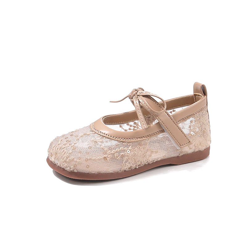 Dječje sandale s mašnicom, mrežasti gornji dio, Velcro traka, prozračne, gumeni potplat