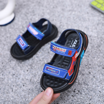 Dječje sportske sandale s Velcro zatvaračem, gornji dio od mikrovlakana, protuklizna meka podloga, za djecu 4–12 godina, ljeto 2025.