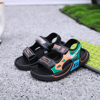 Dječje sportske sandale s Velcro zatvaračem, gornji dio od mikrovlakana, protuklizna meka podloga, za djecu 4–12 godina, ljeto 2025.