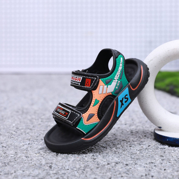 Dječje sportske sandale s Velcro zatvaračem, gornji dio od mikrovlakana, protuklizna meka podloga, za djecu 4–12 godina, ljeto 2025.