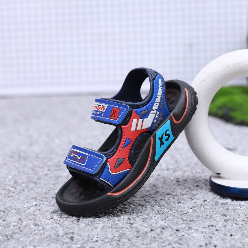 Dječje sportske sandale s Velcro zatvaračem, gornji dio od mikrovlakana, protuklizna meka podloga, za djecu 4–12 godina, ljeto 2025.