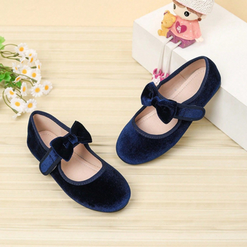 Pantofi pentru fete, partea superioară din microfibră, închidere Velcro, branț PU, talpă din cauciuc