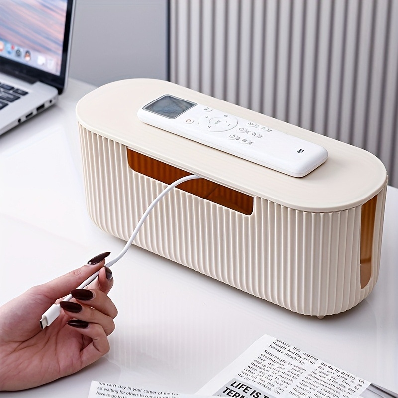 Úložný box na káble s ochranou proti prepätiu | Obsidián, sklenená vložka, Model jd601100408948832, Pôvod Čína