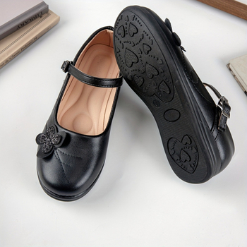 Gyerekeknek szóló vízicsizma, alacsony felső rész, virágos csattal, PU felső, TPR talp, uniszex