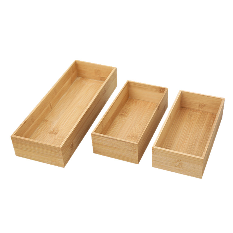 Asztali tároló doboz fedél nélküli, fa, modell SH-1006, 1 liter kapacitás, kozmetikai és egyéb apró tárgyak rendezője.