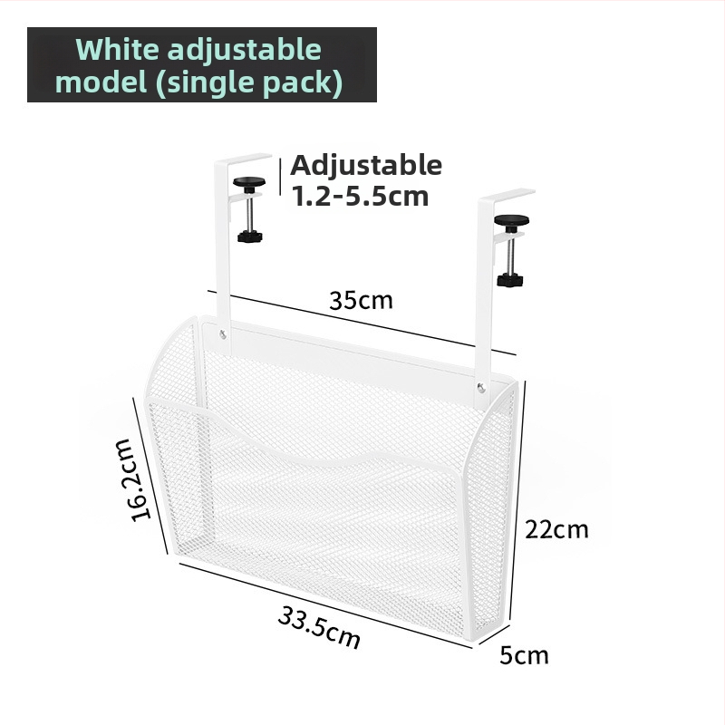 Kovový regál na dokumenty pod stolom, 1 úroveň, tlačené logo, možnosť prispôsobenia