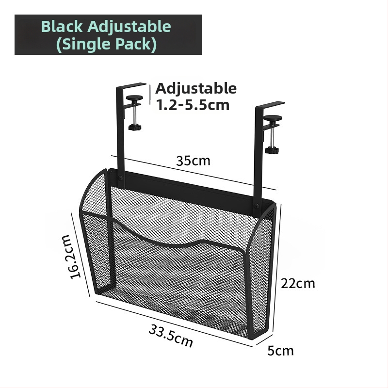 Kovový regál na dokumenty pod stolom, 1 úroveň, tlačené logo, možnosť prispôsobenia