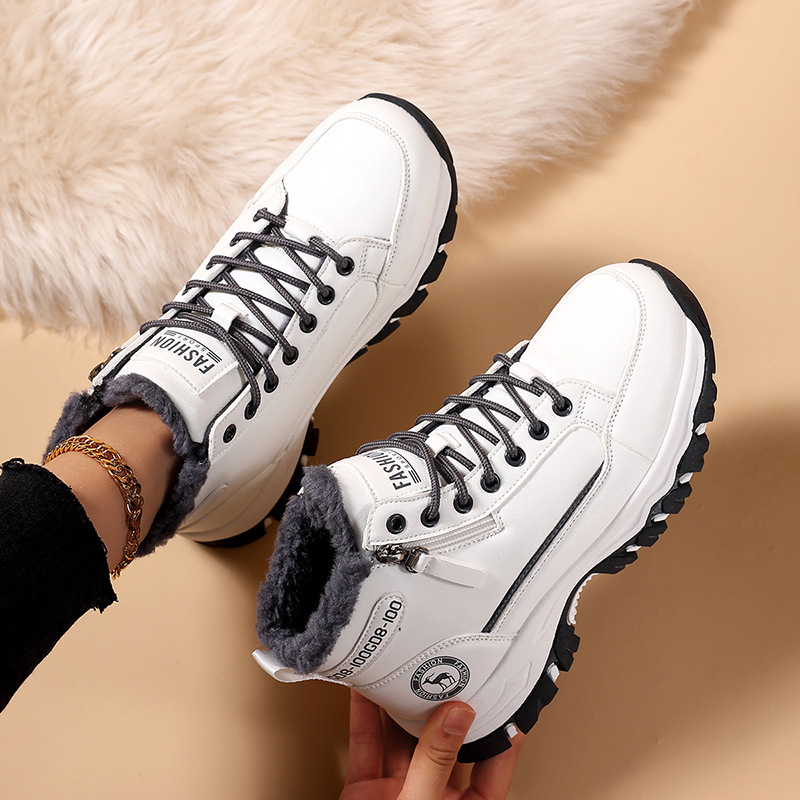 Női Martin csizmák, középmagas szár, kerek orr, alacsony sarkú 1–3 cm, PU felsőrész