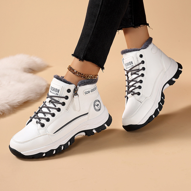 Női Martin csizmák, középmagas szár, kerek orr, alacsony sarkú 1–3 cm, PU felsőrész