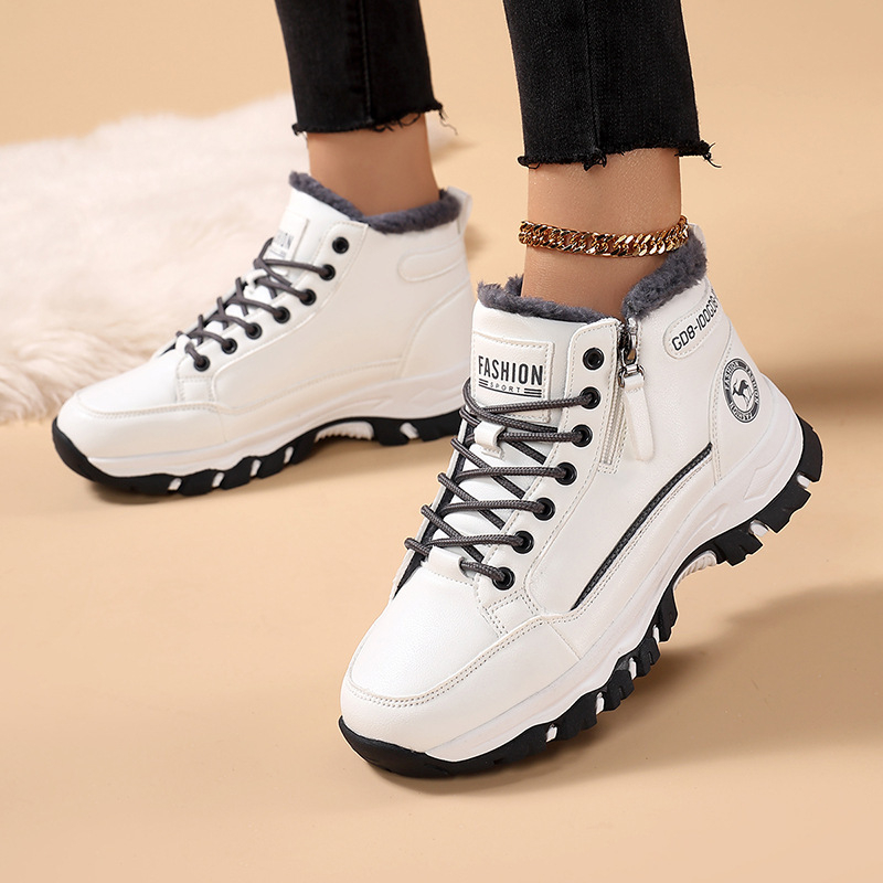 Női Martin csizmák, középmagas szár, kerek orr, alacsony sarkú 1–3 cm, PU felsőrész