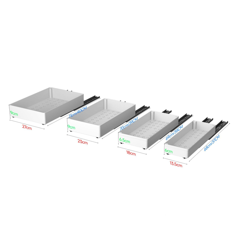 Изтеглящ се органайзер за шкаф – мултифункционален пластмасов държач за подправки и съдове, Nobel, модерен минималистичен стил, пускан през 2024 г.