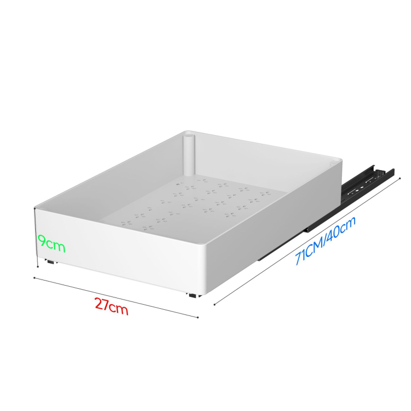 Изтеглящ се органайзер за шкаф – мултифункционален пластмасов държач за подправки и съдове, Nobel, модерен минималистичен стил, пускан през 2024 г.