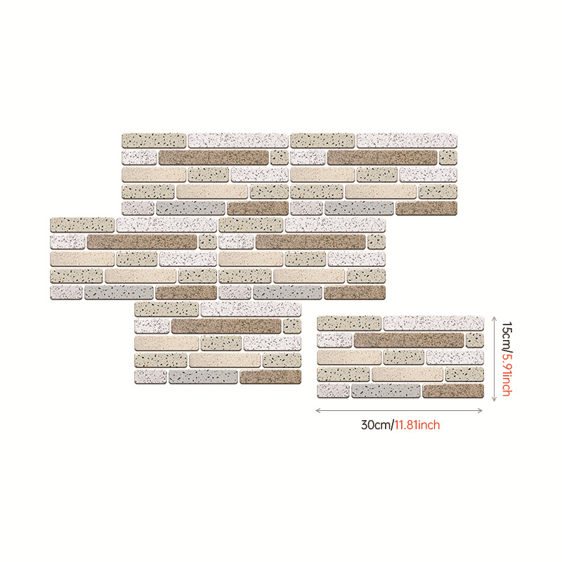 Morige PVC terrazzo αυτοκόλλητα τοίχου, Nordic στυλ διακοσμητικά αυτοκόλλητα με μαρμάρινο σχέδιο, αδιάβροχα και ανθεκτικά σε υγρασία και λιπαρά, σετ 5+ τεμάχια για κουζίνα και μπάνιο