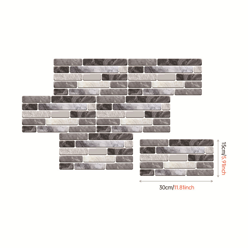 Morige PVC terrazzo αυτοκόλλητα τοίχου, Nordic στυλ διακοσμητικά αυτοκόλλητα με μαρμάρινο σχέδιο, αδιάβροχα και ανθεκτικά σε υγρασία και λιπαρά, σετ 5+ τεμάχια για κουζίνα και μπάνιο