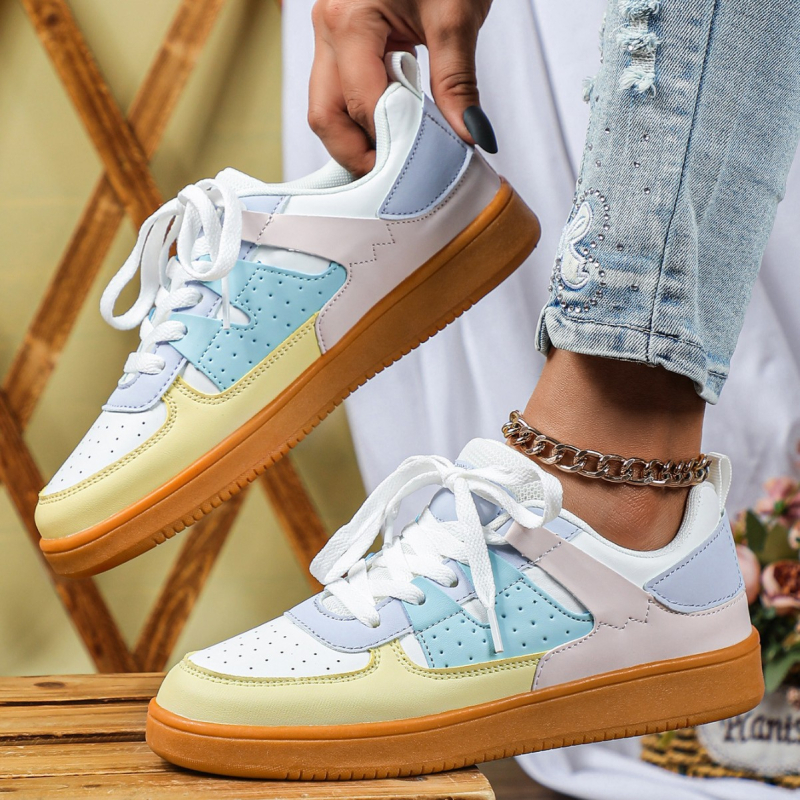 Sportske casual tenisice, korejskog stila s debelim potplatom, prozračni PU gornji dio, EVA uložak, TPR potplat, visina pete 3-5 cm, unisex